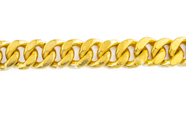 24K Gold Cuban Link Bracelet  7 3/4" (B4)