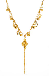 24K Gold Dangling Charms with Diamond Gold Dangling Pendant (TD0584)