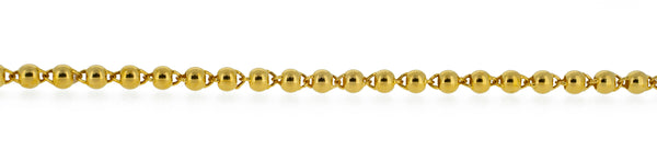 24k Gold Bead Bracelet 5mm (102721)