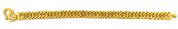 24K Gold Cuban Link Bracelet 7 1/2"