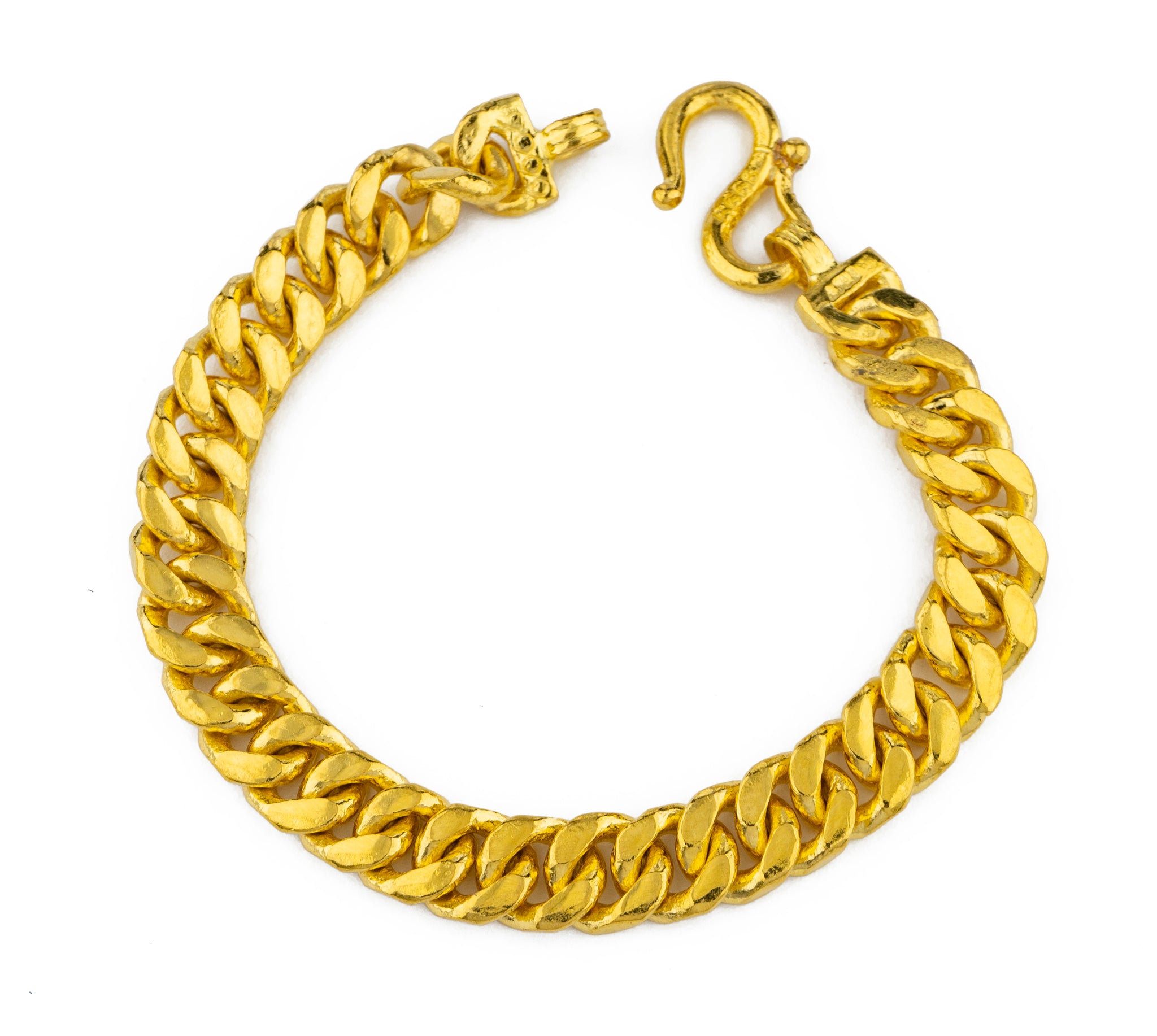 24K Gold Cuban Link Bracelet (T01-11)