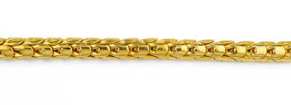 24K Gold Dragon Tail Bracelet 7"