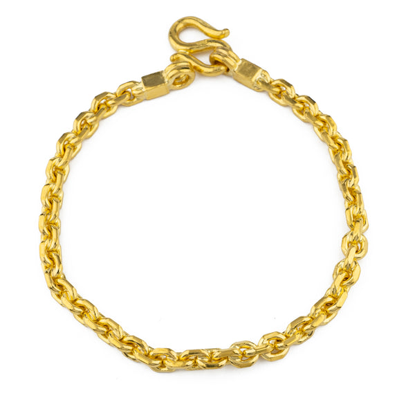 24K Gold Link Bracelet (T02-30)