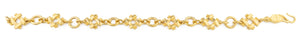 24K Gold Link Bracelet (T02-33)