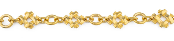 24K Gold Link Bracelet (T02-33)
