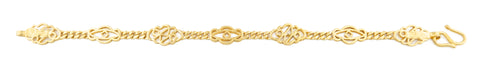 24K Gold Link Bracelet (T02-34)
