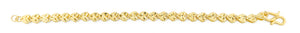 24K Gold Heart Link Bracelet (B36)